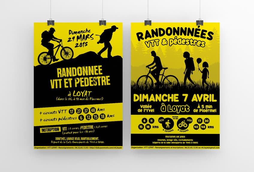 Affiches Randonnée VTT & pédestre (2015 & 2019) image